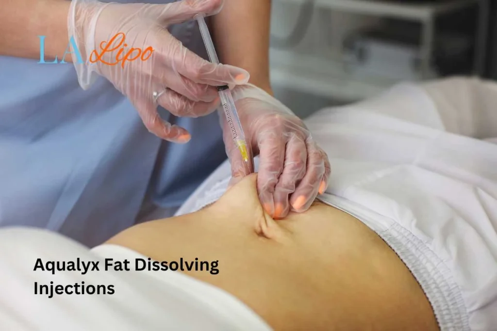 woman having fat dissolving injections Aylesbury in the stomach