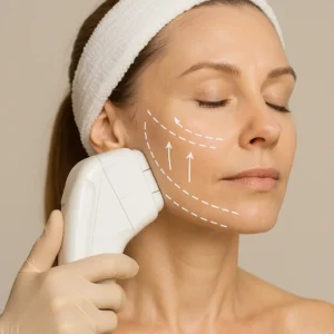 Woman having HI-FU to reduce wrinkles call LA LIPO Aylesbury Now!
