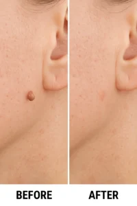 Skin tags removal Aylesbury before and after