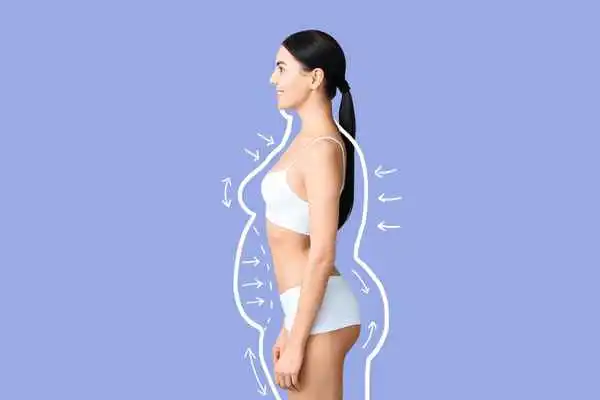 image of woman experiencing fat reduction treatment Aylesbury