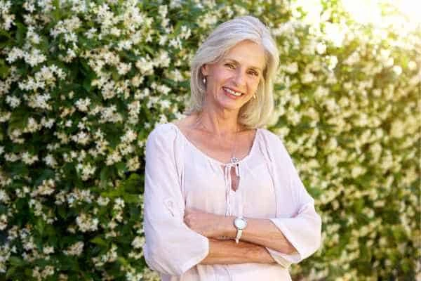 Older woman happy with urinary incontinence treatment Aylesbury
