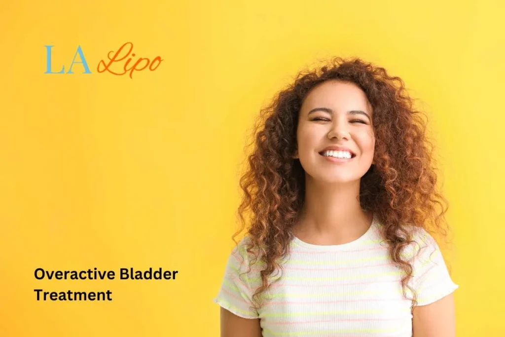 woman smiling about overactive bladder treatment Aylesbury solutions